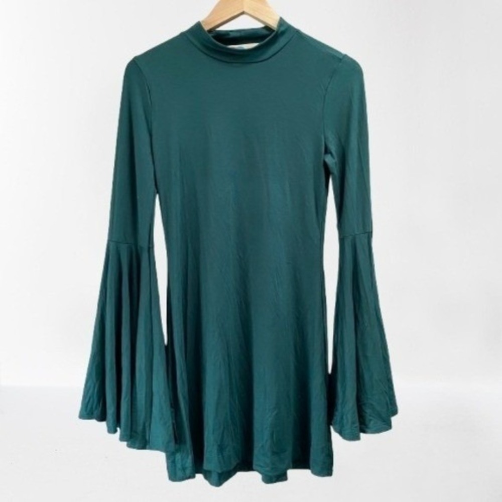 NEW Free People Beach Dare to Dance Mini Dress Bell Sleeves Small